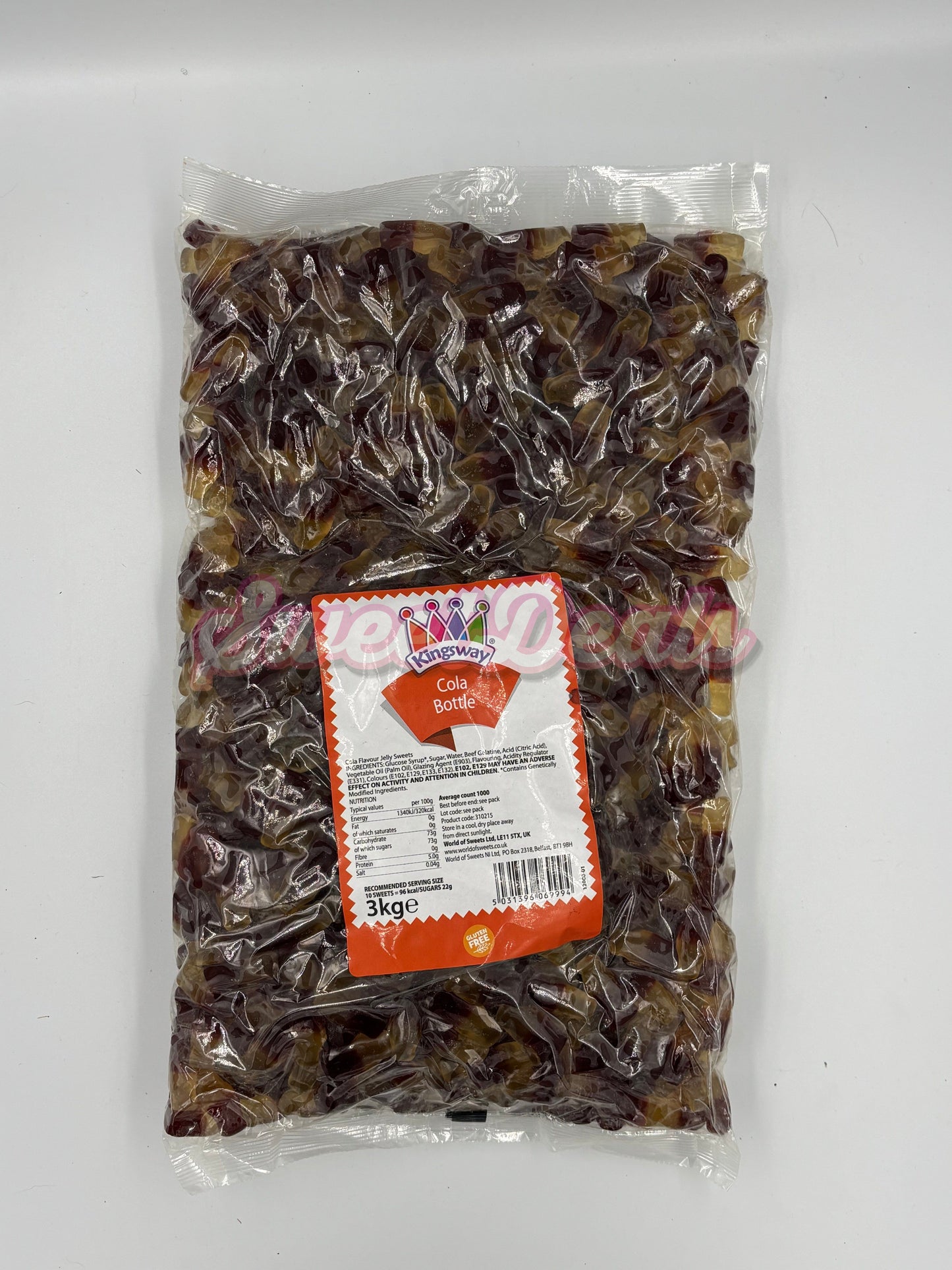 Kingsway Cola Bottles FULL BAG 3KG - Sweet Deals