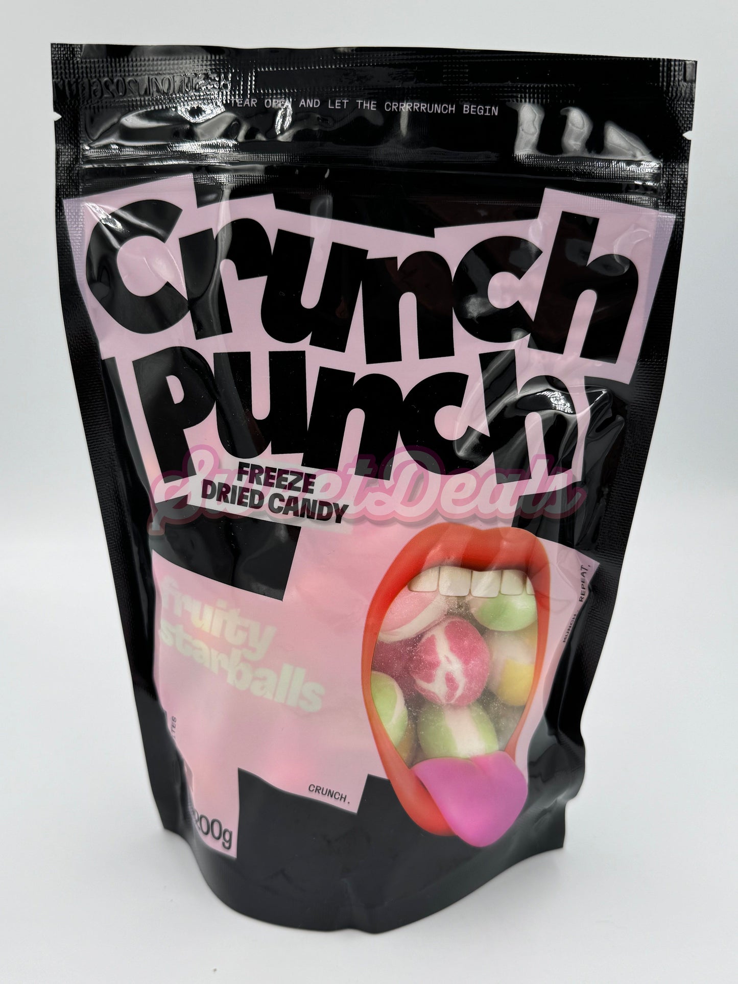 Crunch Punch Freeze Dried Candy Fruity Starballs 200g - Sweet Deals