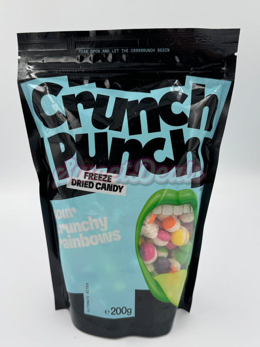 Crunch Punch Freeze Dried Candy Sour Crunchy Rainbows 200g - Sweet Deals