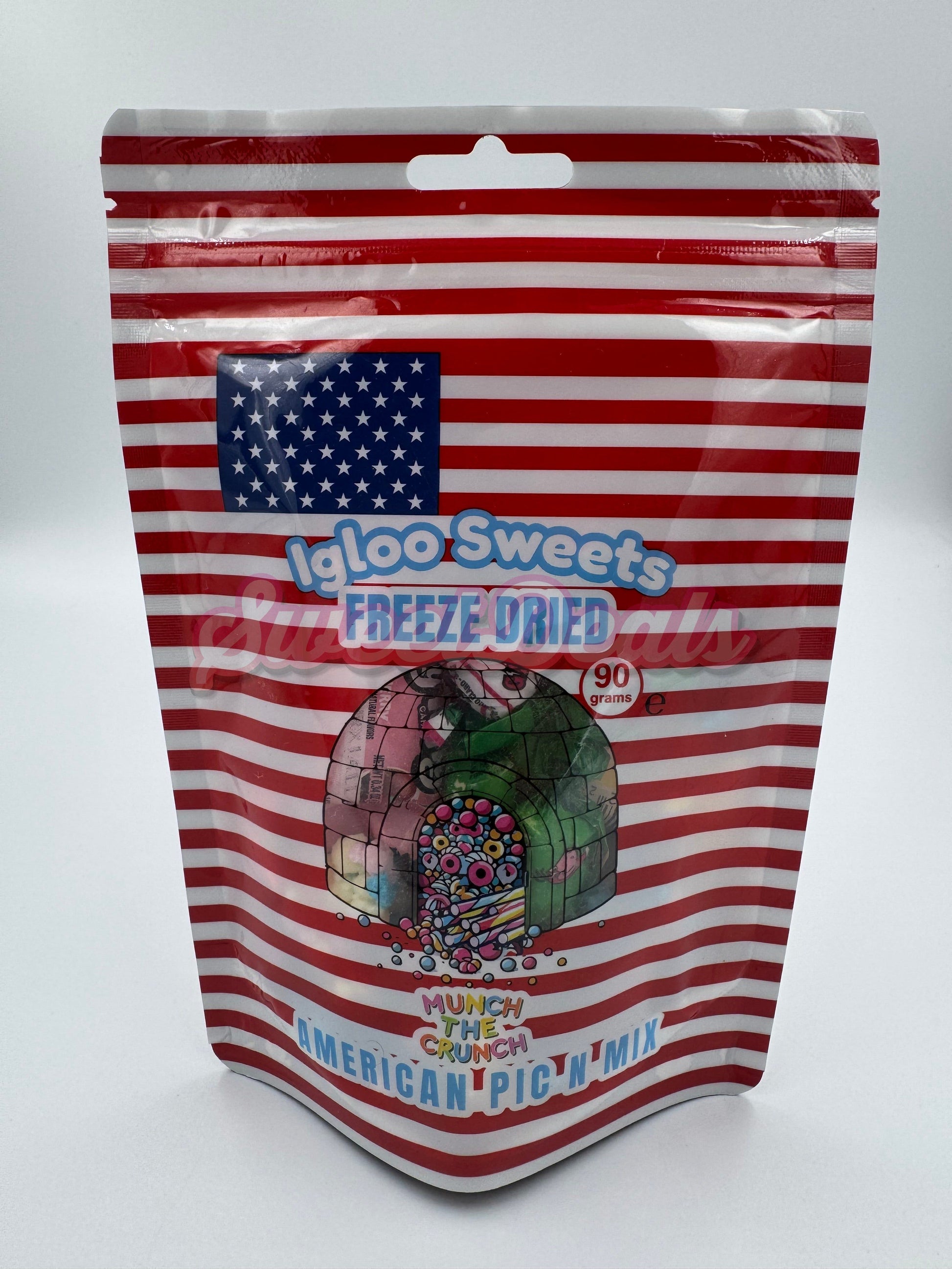 Igloo Sweets Freeze Dried American Pic N Mix 90g - Sweet Deals