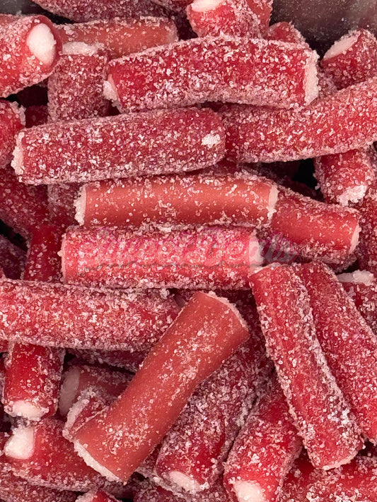 Kingsway Sour Strawberry Pencil Bites - Retro Sweets - 200g - Sweet Deals