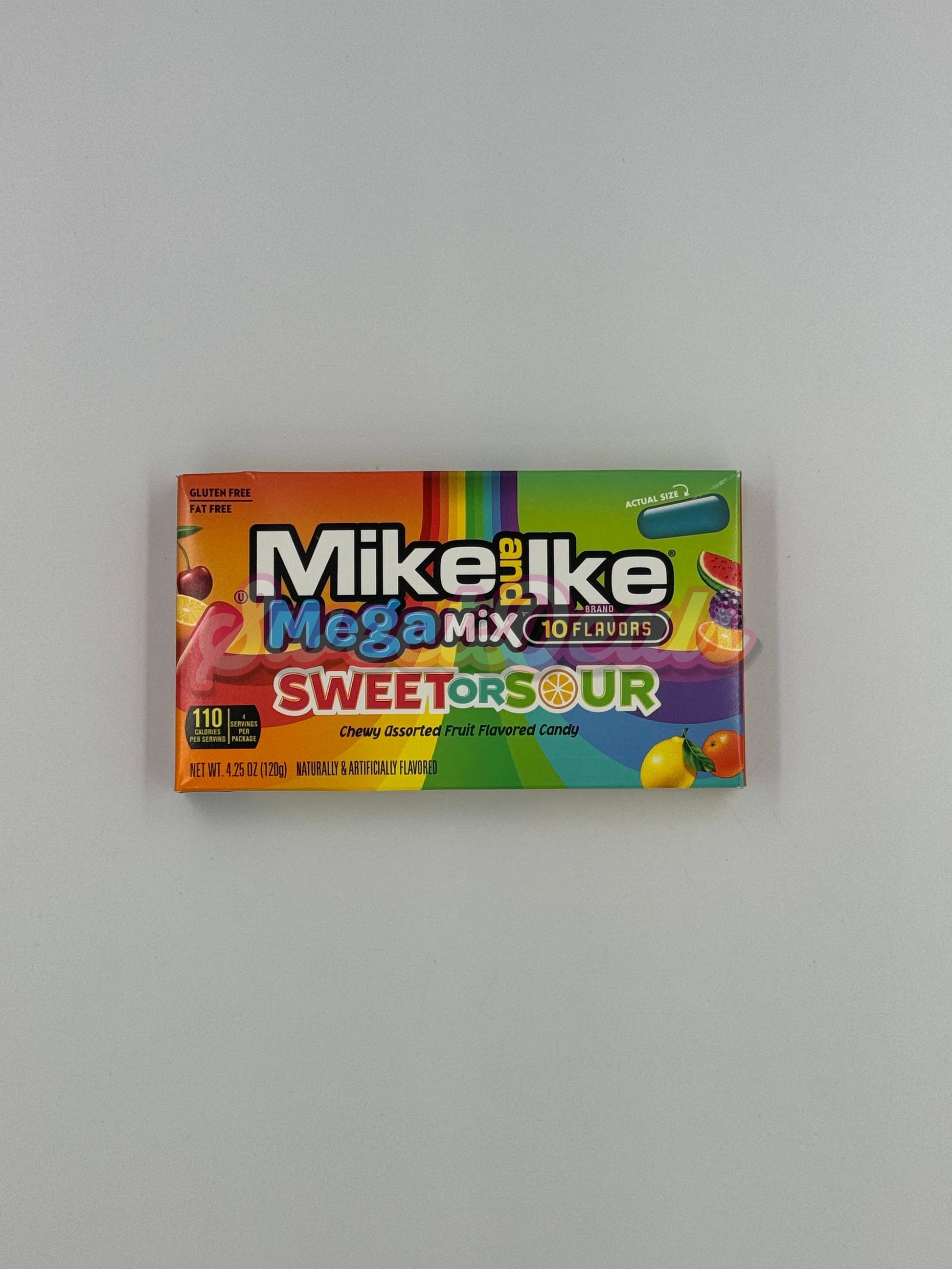 Mike And Ike Mega Mix 10 Flavours Sweet Or Sour Theatre Box - Sweet Deals