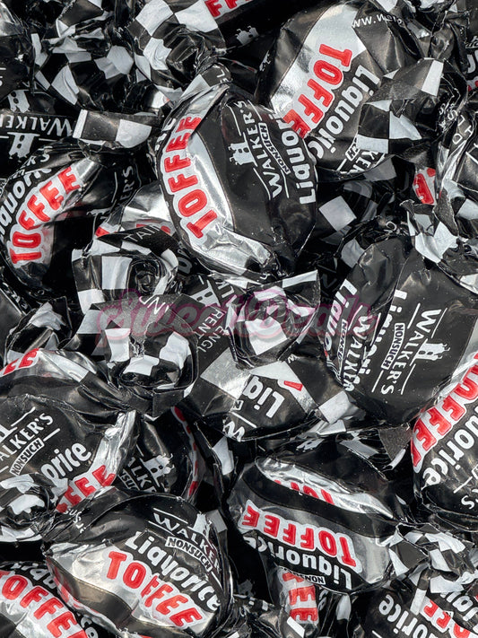 Walkers Liquorice Toffees - Retro Sweets - 200g - Sweet Deals