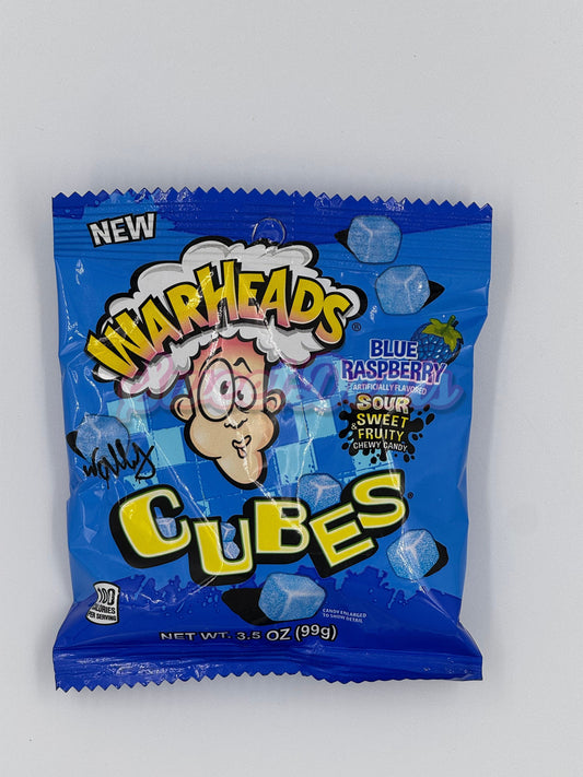 Warheads Cubes Blue Raspberry - Sweet Deals