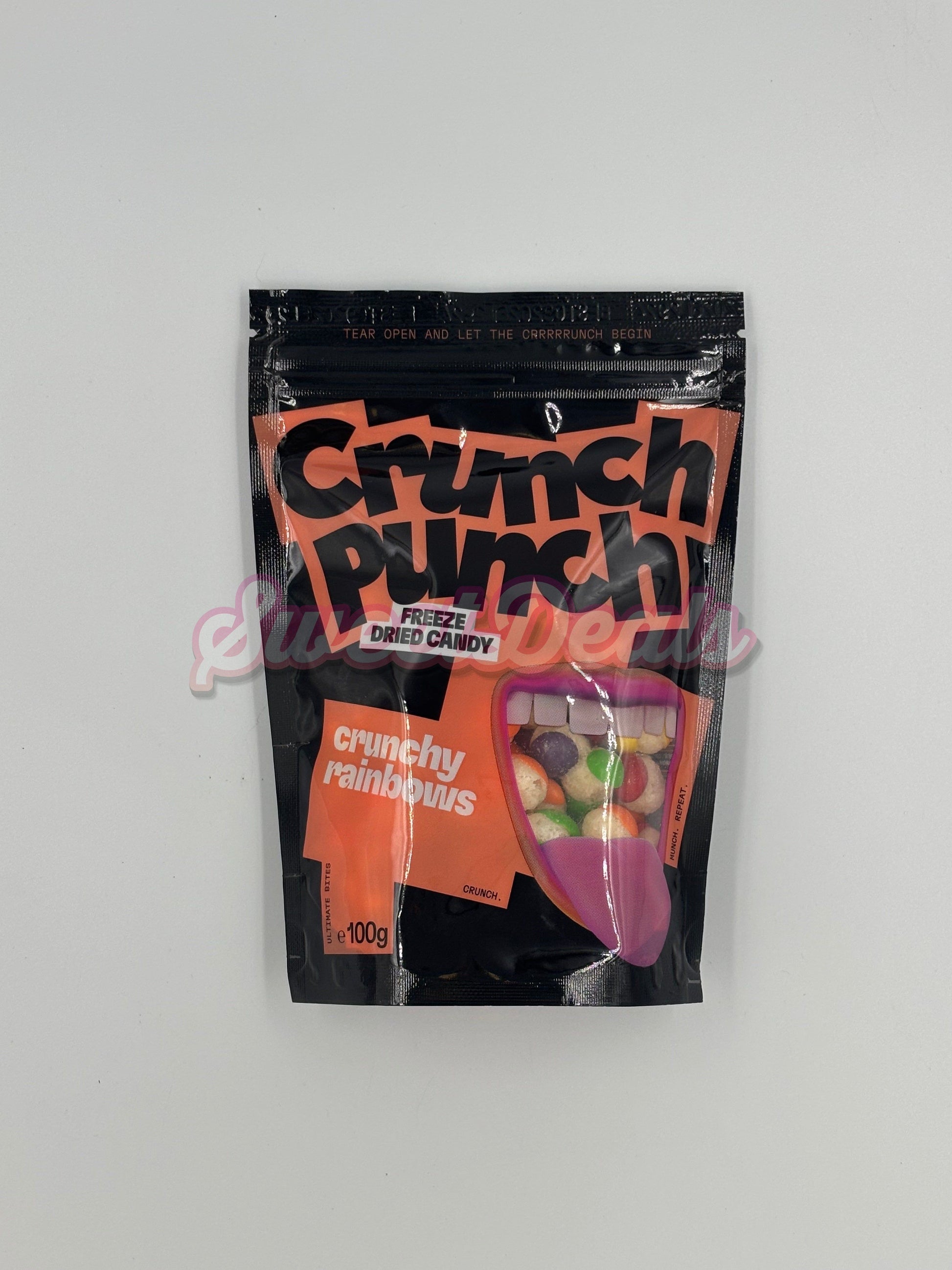 Crunch Punch Freeze Dried Candy Crunchy Rainbows 100g - Sweet Deals