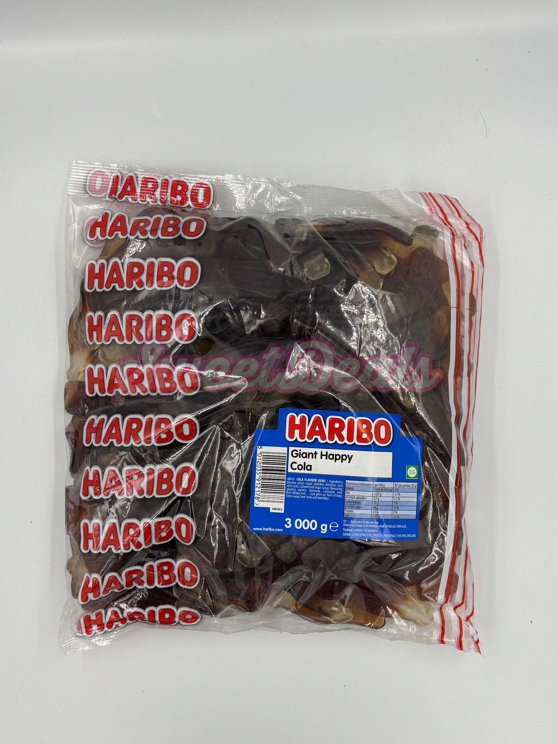 Haribo Giant Cola Bottles FULL BAG 3KG - Sweet Deals