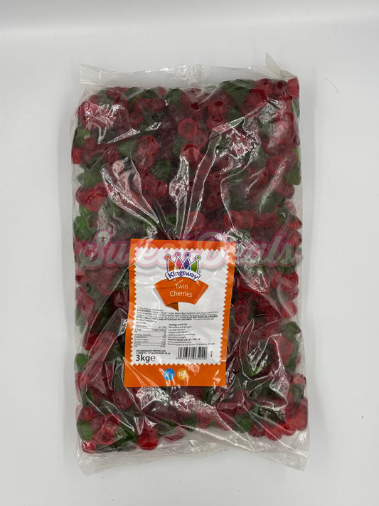 Kingsway Twin Cherries FULL BAG 3KG - Sweet Deals